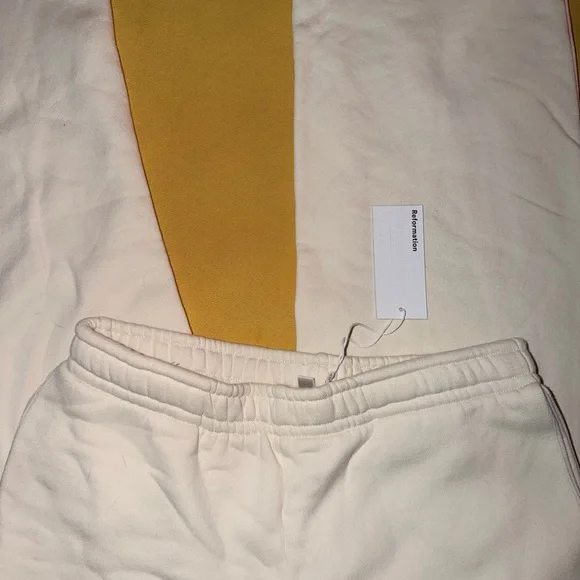 Reformation Cream Lounge Pants - Picture 3 of 4